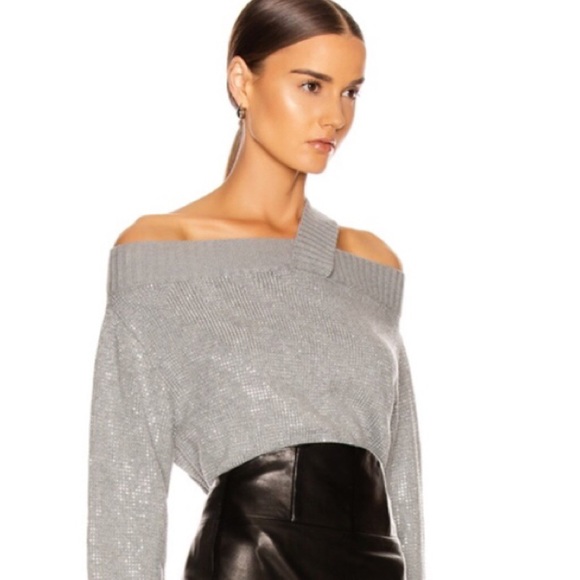 $350 RtA Beckett sweater silver studded women xs - Picture 2 of 8